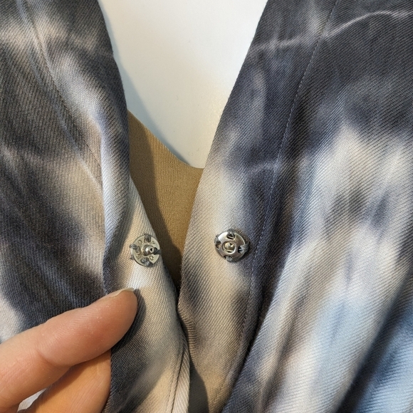 Cloth & Stone Tie Dye Long Sleeve Romper Size S - Picture 3 of 9